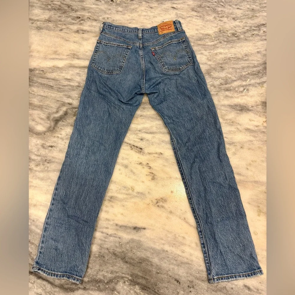 Levi's 501 Blue Denim Jeans - Picture 7 of 7